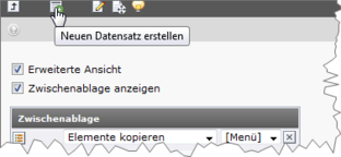 Neuen Datensatz erstellen