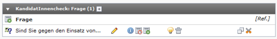 Tabelle KandidatInnencheck: Frage