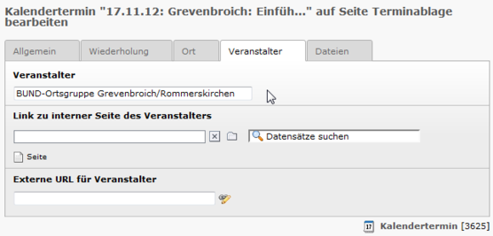 Reiter Veranstalter