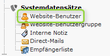 Website-Benutzer auswählen