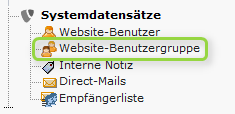 Website-Benutzergruppe