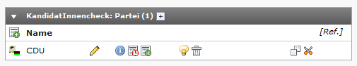 Tabelle KandidatInnencheck: Partei