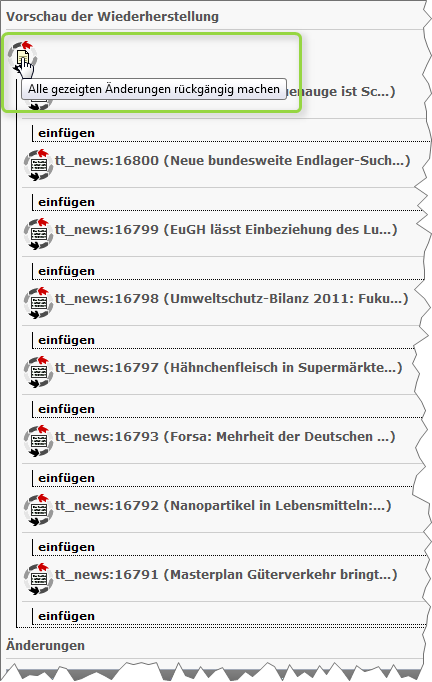 Nachrichten wiederherstellen