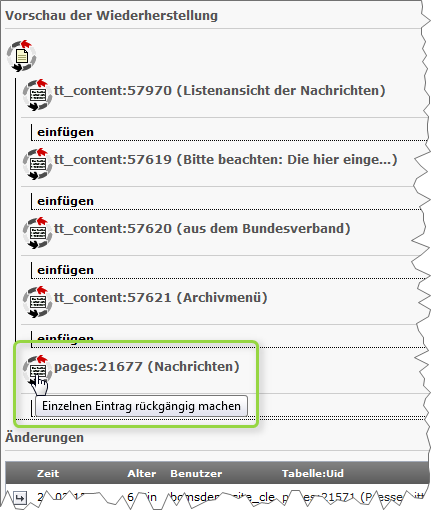 Ordner Nachrichten wiederherstellen